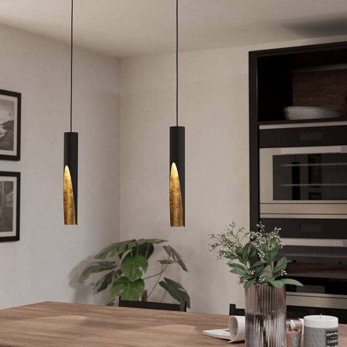 Guld modern fönsterlampa aluminium, Aloysius