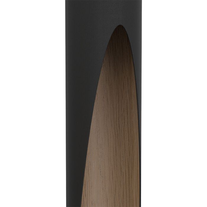 Brun modern fönsterlampa aluminium, Aloysius