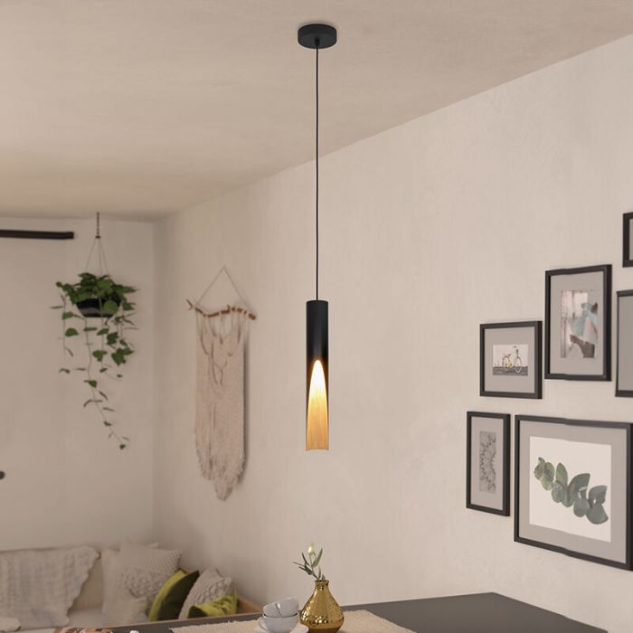 Brun modern fönsterlampa aluminium, Aloysius