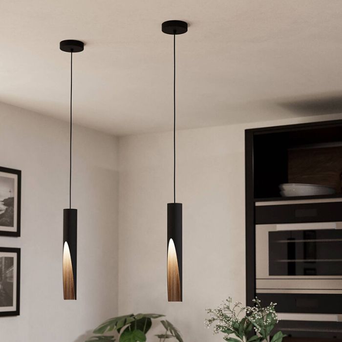 Brun modern fönsterlampa aluminium, Aloysius