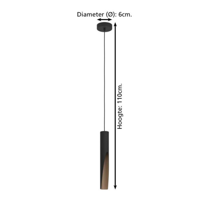 Brun modern fönsterlampa aluminium, Aloysius