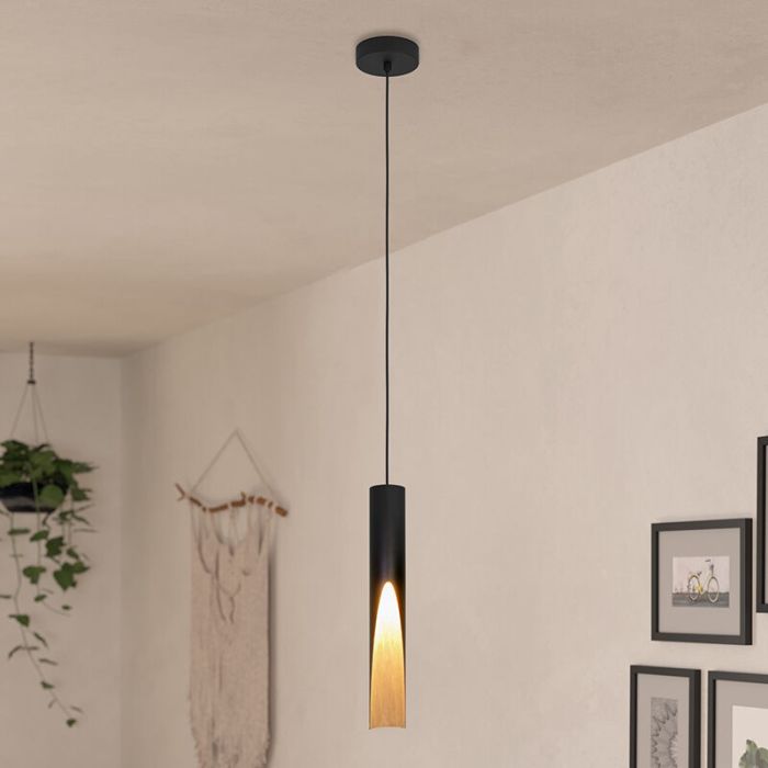 Brun modern fönsterlampa aluminium, Aloysius