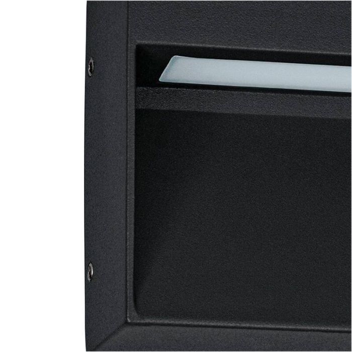 Svart modern utelampa aluminium, Lamar, 4,8W, varm till kall vit justerbar LED, IP65