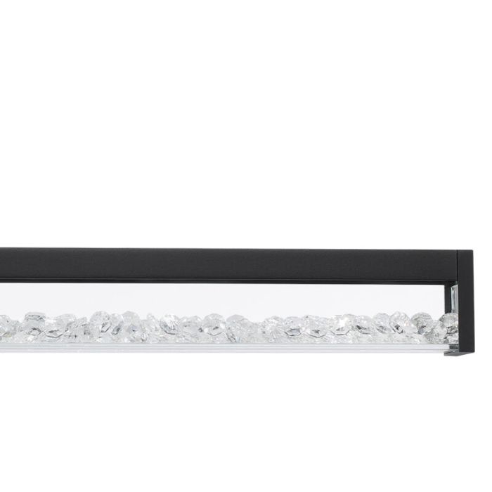 Svart design fönsterlampa kristall, Aarnoud, 6W, varm till kall vit justerbar LED, med beröringsdimmer