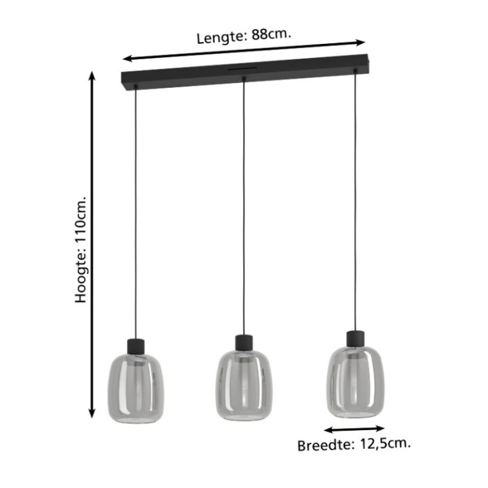 Svart modern smart fönsterlampa glas, Tamika, 3,7W, RGBW LED