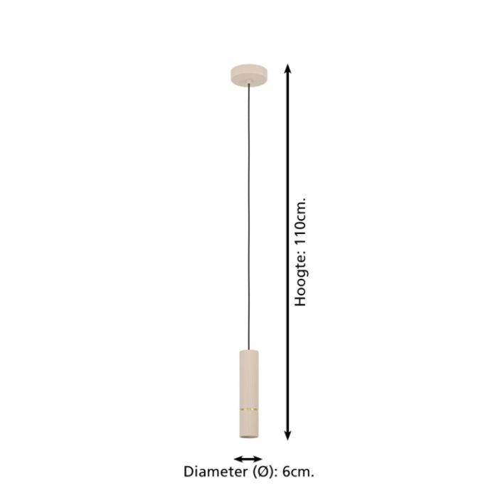 Beige modern fönsterlampa stål, Vahid