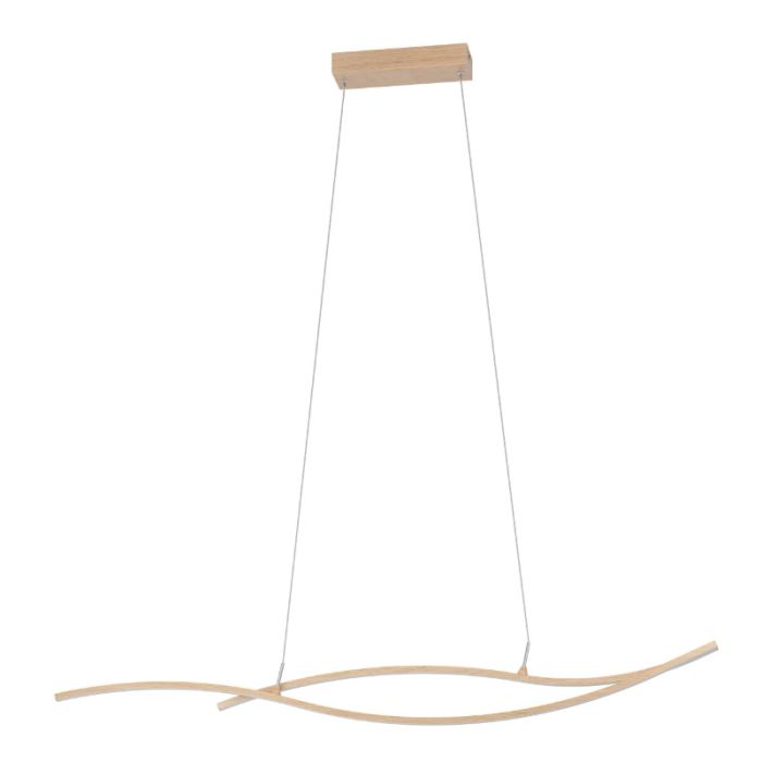 Brun design fönsterlampa stål, Tevin, 20W, 4000K LED