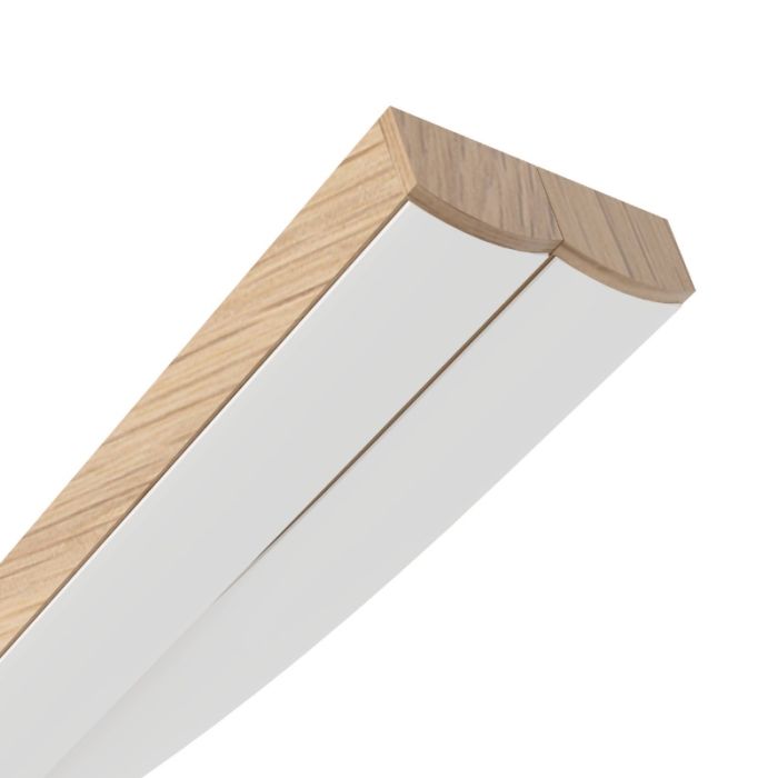 Brun design fönsterlampa stål, Tevin, 20W, 4000K LED