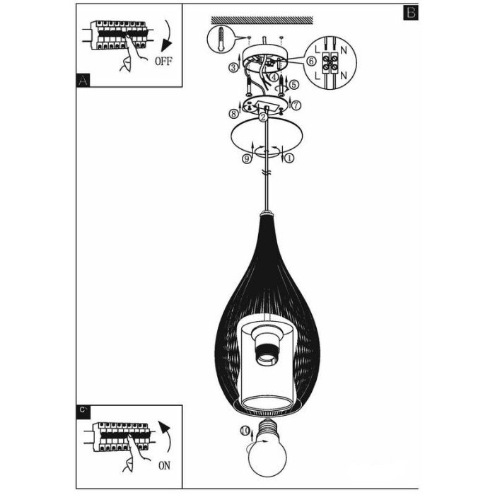 Vit design fönsterlampa glas, Maritima