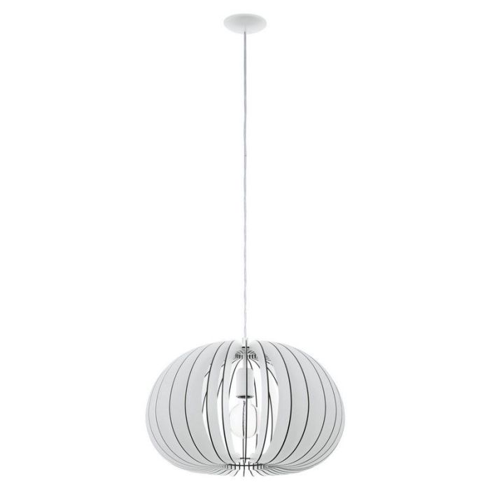 Vit rustik fönsterlampa trä, Bergama