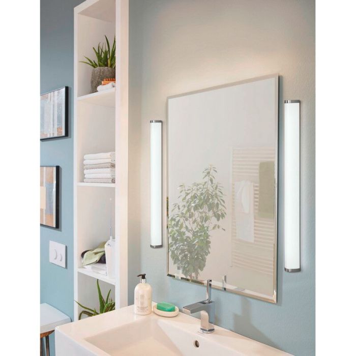 Krom spegelbelysning plast, Evine, 24W, 4000K LED, IP44