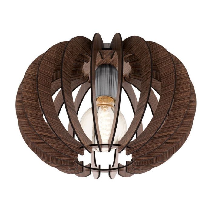 Brun design taklampa trä, Kiran