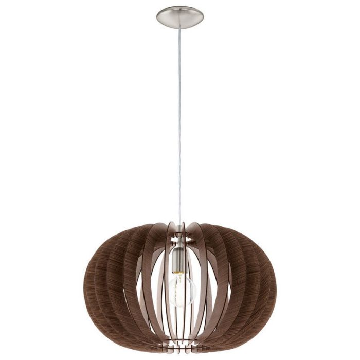 Brun rustik fönsterlampa trä, Kiran