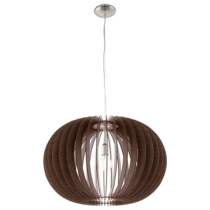 Brun rustik fönsterlampa trä, Kiran