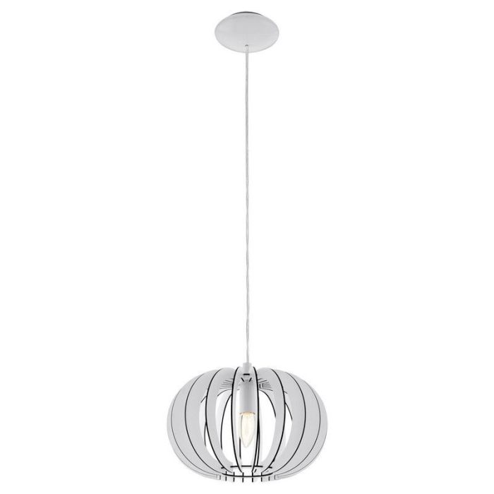 Vit rustik fönsterlampa trä, Kiran