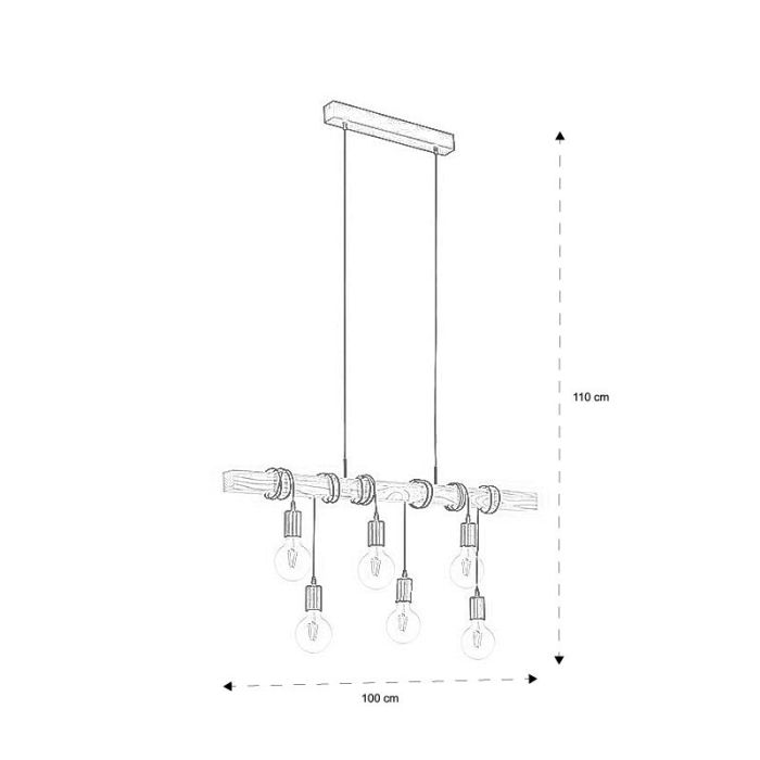 Trä fönsterlampa svart, Anton