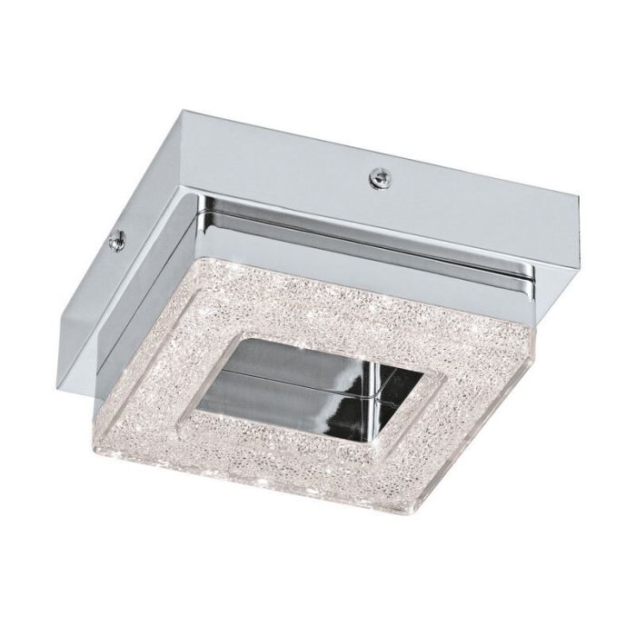 Krom modern vägglampa plast, Arjo, 4W, 3000K LED