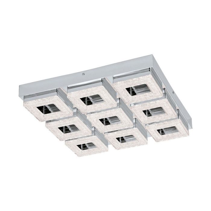 Krom modern vägglampa plast, Arjo, 4W, 3000K LED