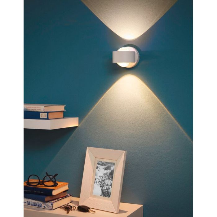Vit up down vägglampa glas, Beerd, 3W, 3000K LED