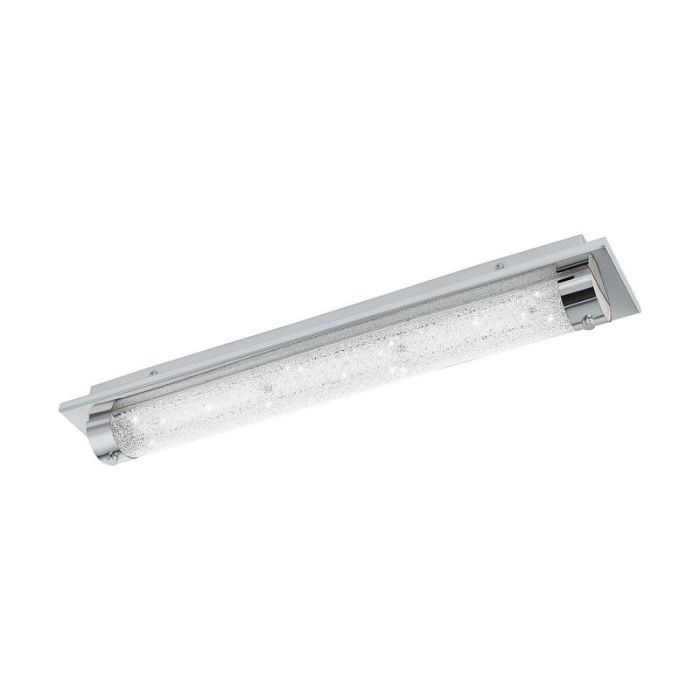 Krom design taklampa glas, Iris, 19W, 4000K LED, IP44