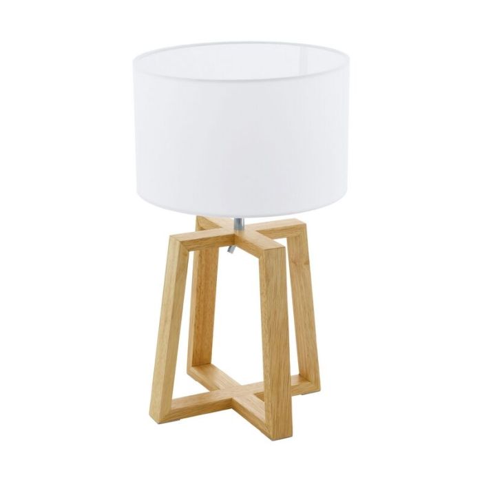 Trä bordslampa brun, Maico, med brytare
