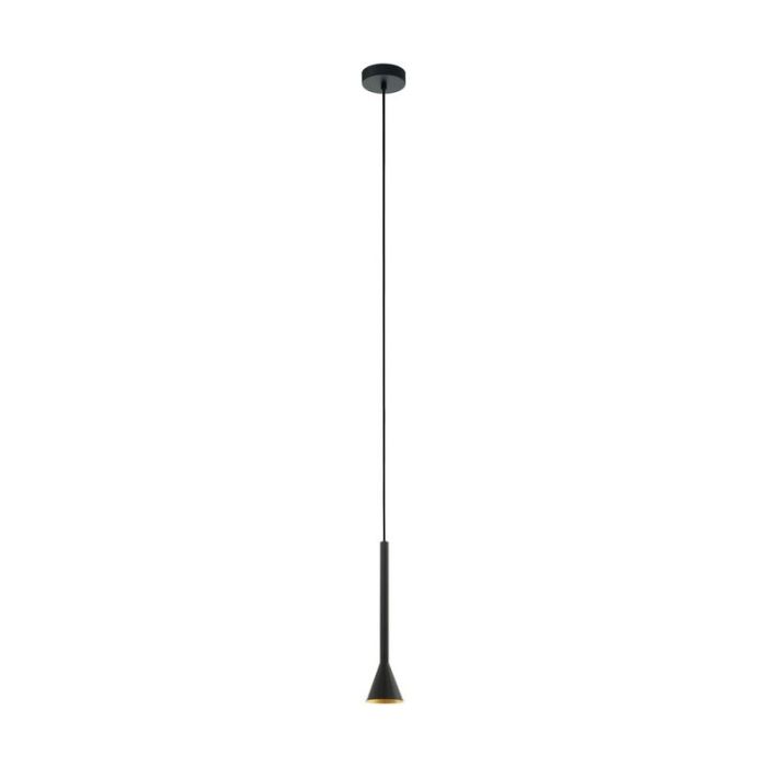 Svart fönsterlampa stål, Marielle
