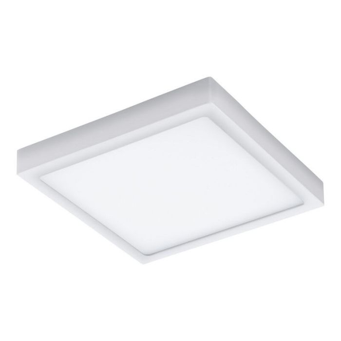 Vit modern utelampa aluminium, Evi, 22W, varm till kall vit justerbar LED, IP44, met fjärrkontroll