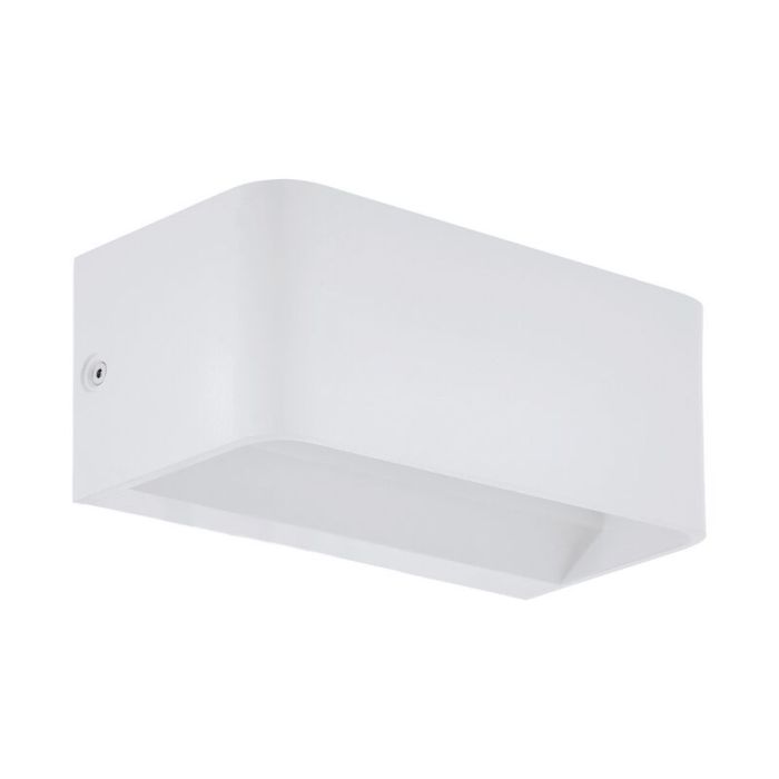 Vit vägglampa aluminium, Tjalle, 10W, 3000K LED
