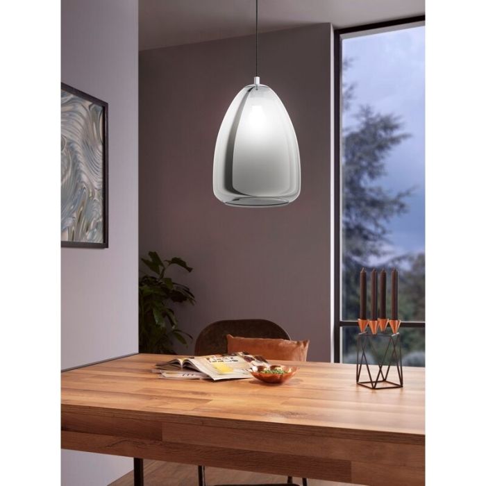 Krom design fönsterlampa glas, Fredericus