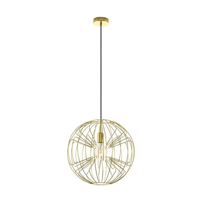 Gul industri fönsterlampa stål, Josiah