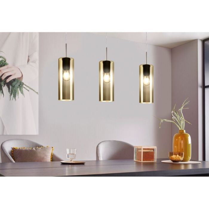 Guld design fönsterlampa glas, Tino