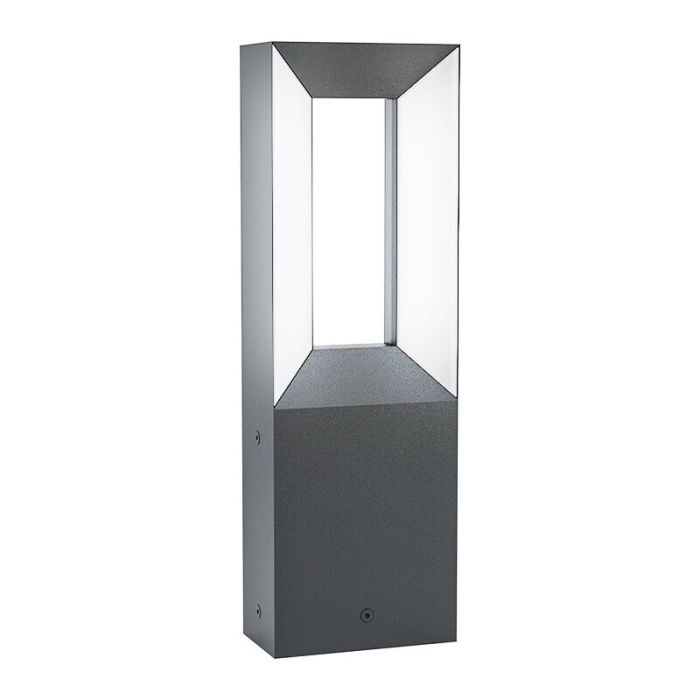 Svart modern utelampa aluminium, Larisa, 5W, 3000K LED, IP44