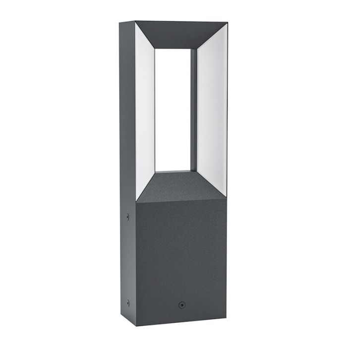 Svart modern utelampa aluminium, Larisa, 5W, 3000K LED, IP44