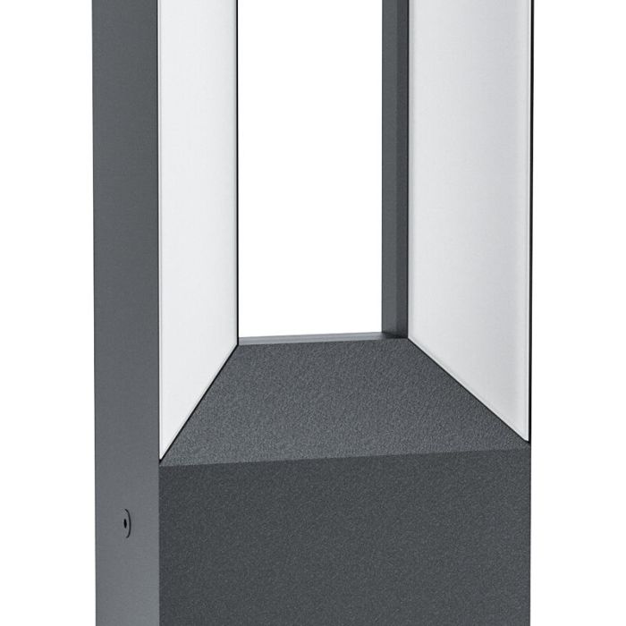 Svart modern utelampa aluminium, Larisa, 5W, 3000K LED, IP44