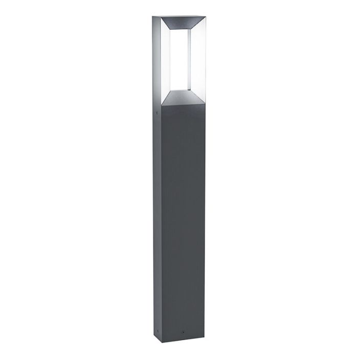 Svart modern utelampa aluminium, Larisa, 5W, 3000K LED, IP44
