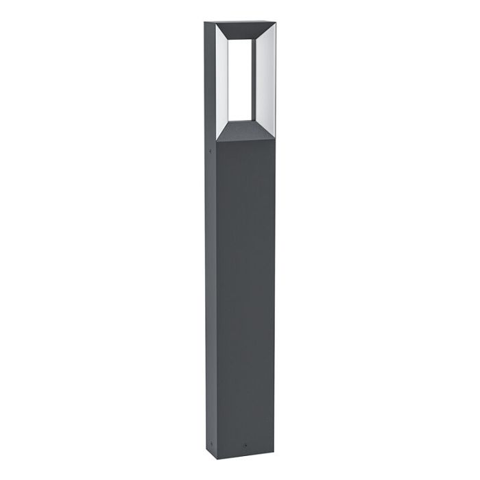Svart modern utelampa aluminium, Larisa, 5W, 3000K LED, IP44