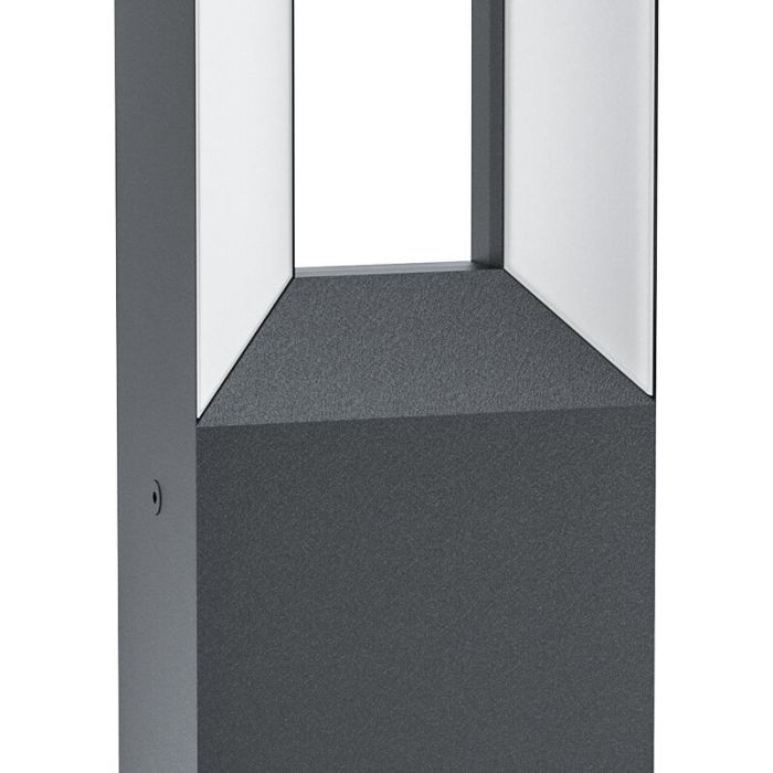 Svart modern utelampa aluminium, Larisa, 5W, 3000K LED, IP44