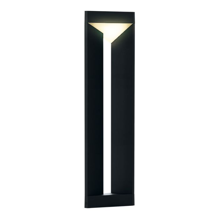 Svart modern utelampa aluminium, Lyke, 10W, 3000K LED, IP54