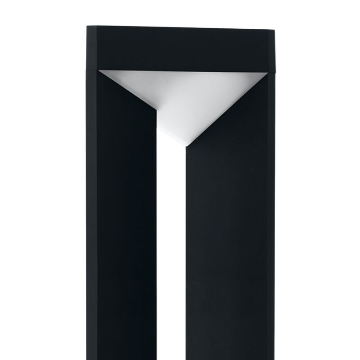 Svart modern utelampa aluminium, Lyke, 10W, 3000K LED, IP54