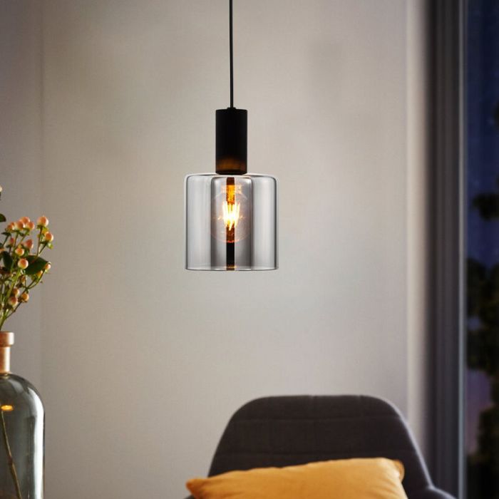 Grå modern fönsterlampa glas, Paulina