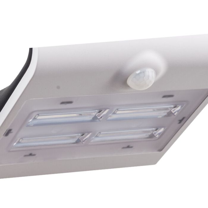 Vit modern utomhus vägglampa med rörelsesensor plast, Lydie, 3,2W, justerbar ljusfärg LED, IP54