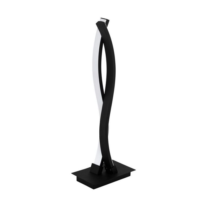 Svart modern bordslampa aluminium, Arantxa, 10W, 3000K LED, med brytare