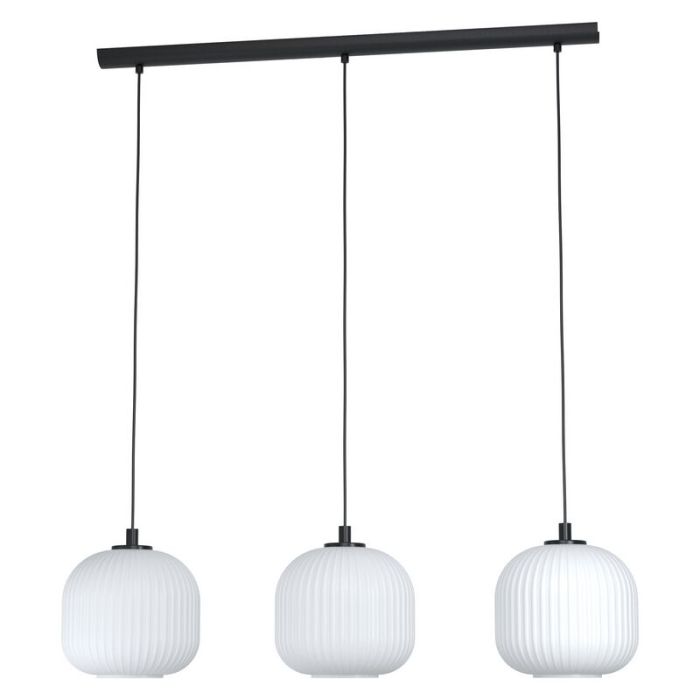 Vit retro fönsterlampa glas, Elvera