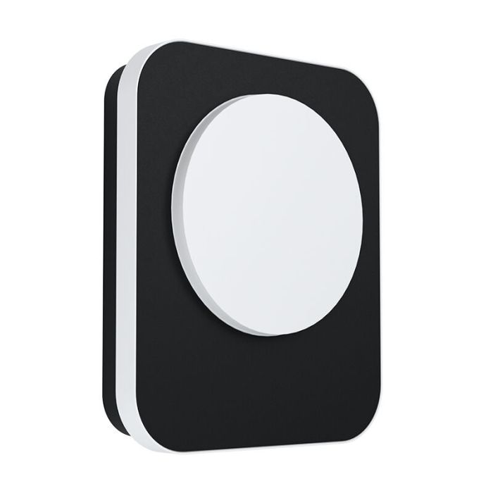 Svart modern utelampa aluminium, Luut, 9W, 3000K LED, IP44