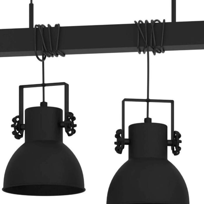Svart industri fönsterlampa aluminium, Liane