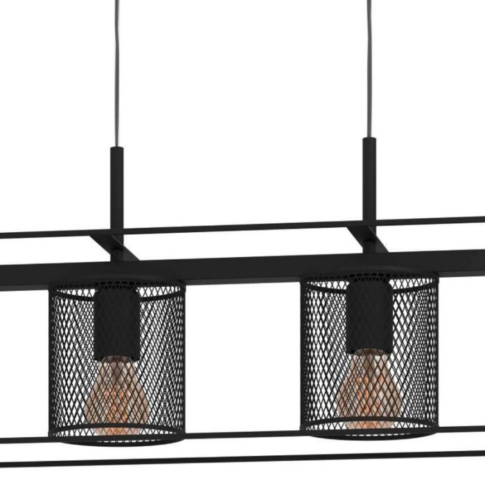 Svart industri fönsterlampa aluminium, Thiemo