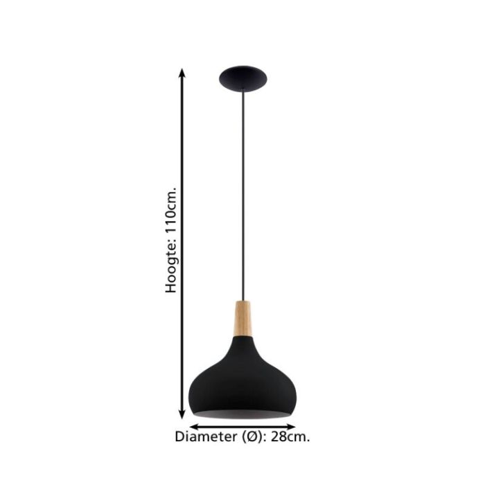 Svart fönsterlampa aluminium, Tjebbe