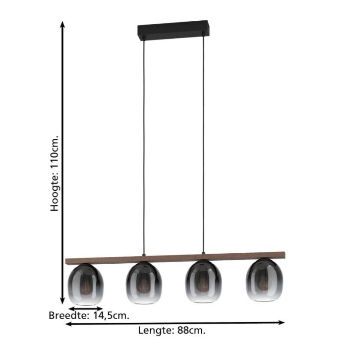 Brun design fönsterlampa aluminium, Frida