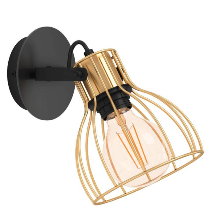 Guld industri väggspotlight aluminium, Tjarda