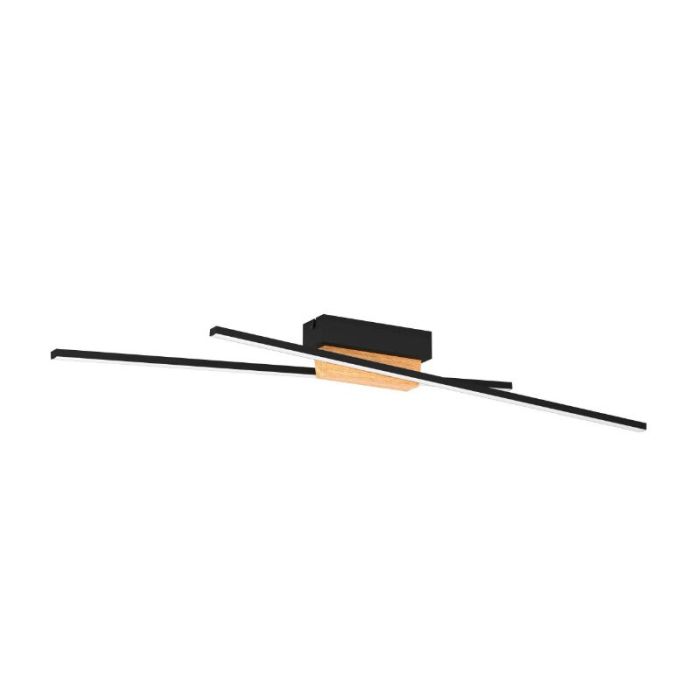 Svart modern taklampa aluminium, Leintje, 13W, 3000K LED